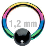 3 mm Clip-In-Kugel, Hämatit