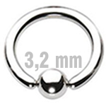 6 mm Clip-In-Kugel, ohne Zirkonia
