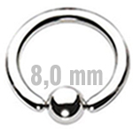 12 mm Clip-In-Kugel, ohne Zirkonia