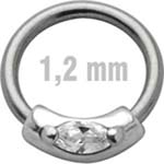 1 CRYSTAL Zirkonia Clip-In-Motiv