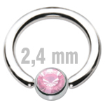 6 mm PINK Clip-In Zirkonia