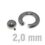 5+5 mm Kugeln, ohne Zirkonia