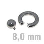 12+12 mm Kugeln, ohne Zirkonia