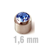 6x6 mm HELLBLAU Cup-Jewelled Zirk.