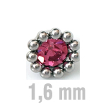8 mm PINK Sun-Jewelled-All Zirk.