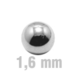 6 mm Kugel, ohne Zirkonia
